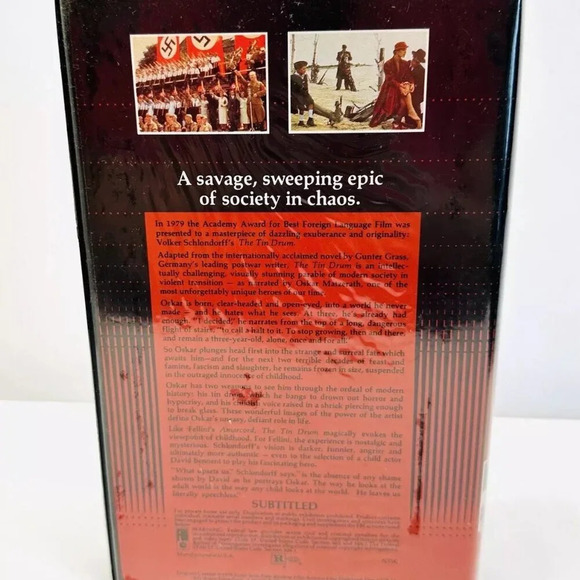 THE TIN DRUM VHS Home Video Tape In Clamshell Case - Picture 2 of 8